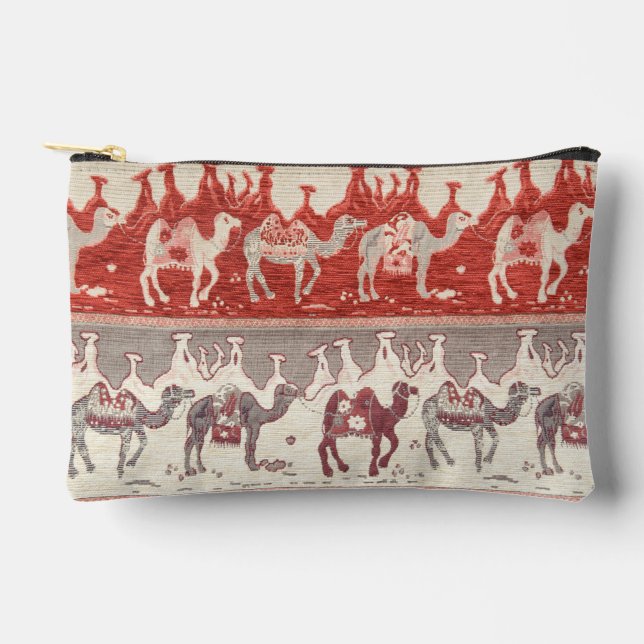 Desert Camels Caravan Art Accessory Pouch (Front)