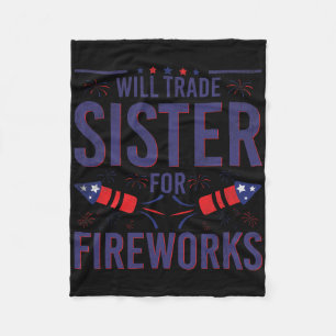 Desert Camo American Flag Military 4th Of July Ame Fleece Blanket