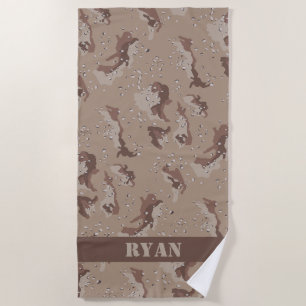 Desert Camo Beach Towel