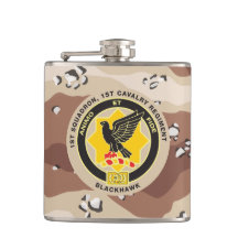 Desert Camo Cav Association Flask