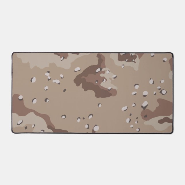 Desert Camo Masculine Design Desk Mat (Front)