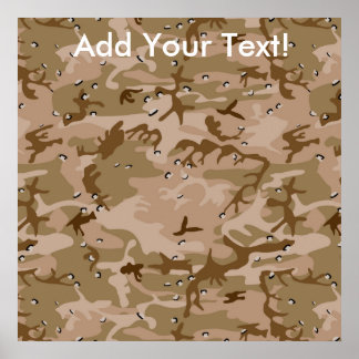 Desert Camo Poster