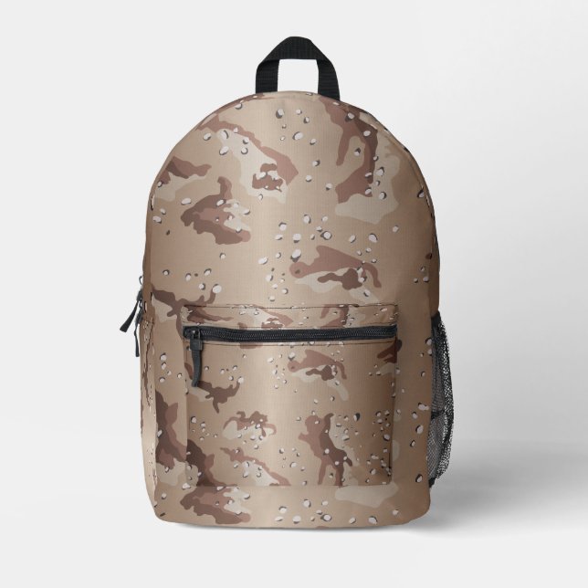 Desert Camo Printed Backpack (Front)