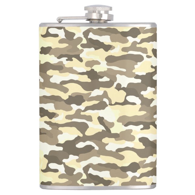 Desert Camouflage 8 oz. Hip Flask (Front)