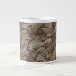 Desert Camouflage Background Large Coffee Mug