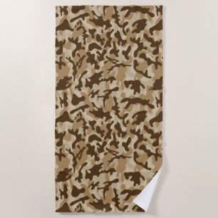 Desert Camouflage Beach Towel