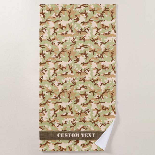Desert Camouflage Beach Towel (Front)