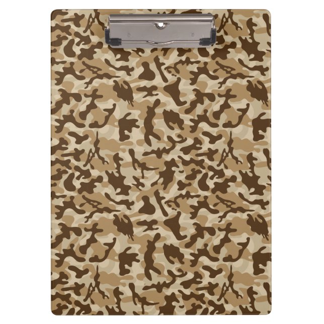 Desert Camouflage  Clipboard (Front)