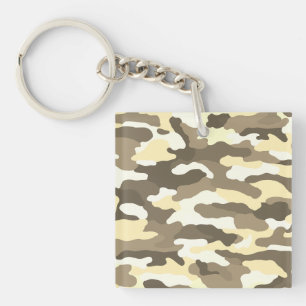 Desert Camouflage Custom Key Ring