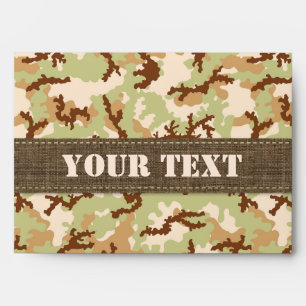 Desert camouflage envelopes