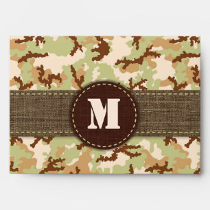 Desert camouflage envelopes