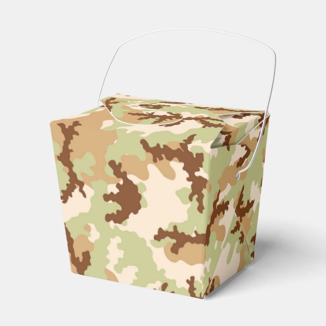 Desert camouflage favour box (Front Side)