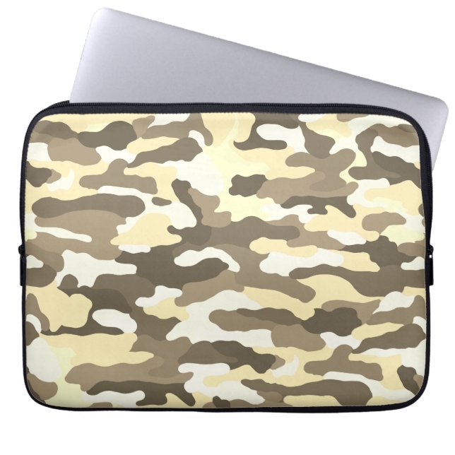 Desert Camouflage Laptop Sleeve (Front)