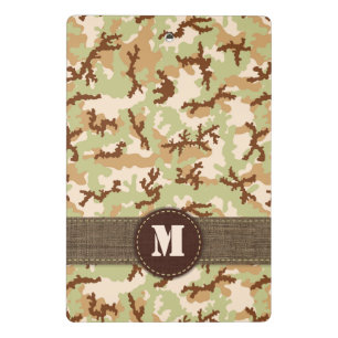 Desert camouflage mini clipboard