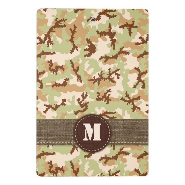 Desert camouflage mini clipboard (Back)