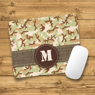 Desert camouflage mouse pad