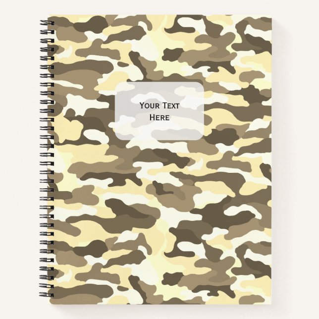 Desert Camouflage Notebook (Front)