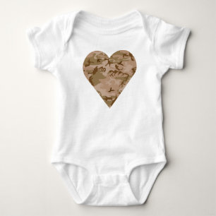 Desert Camouflage Pattern, Military Pattern, Army Baby Bodysuit