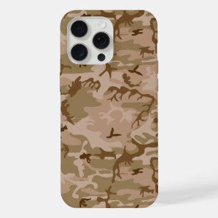 Desert Camouflage Pattern, Military Pattern, Army iPhone 15 Pro Max Case