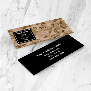 Desert Camouflage Pattern, Military Pattern, Army Mini Business Card