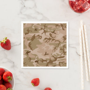Desert Camouflage Pattern, Military Pattern, Army Napkin