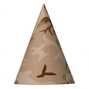 Desert Camouflage Pattern, Military Pattern, Army Party Hat