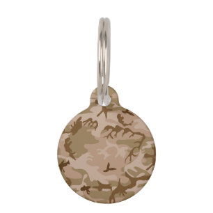 Desert Camouflage Pattern, Military Pattern, Army Pet Tag
