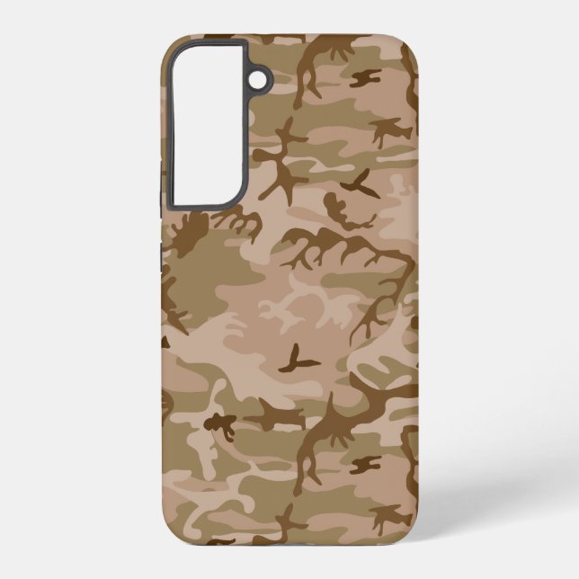 Desert Camouflage Pattern, Military Pattern, Army Samsung Galaxy S22+ Case (Back)