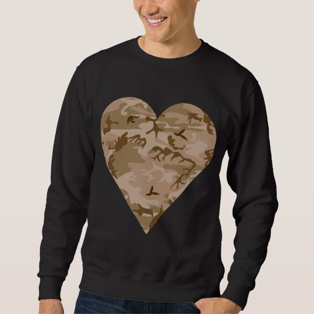 Desert Camouflage Pattern, Military Pattern, Army Sweatshirt (Front)