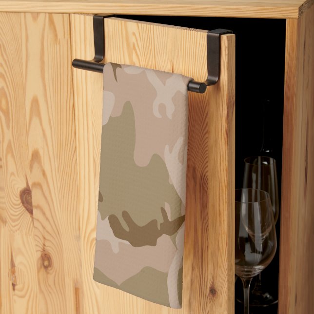 Desert Camouflage Pattern, Military Pattern, Army Tea Towel (Thirds Fold)