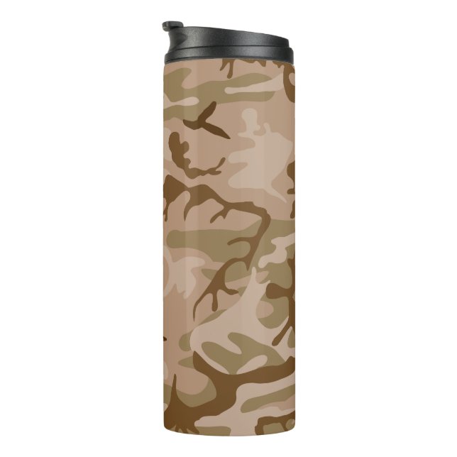 Desert Camouflage Pattern, Military Pattern, Army Thermal Tumbler (Rotated Right)