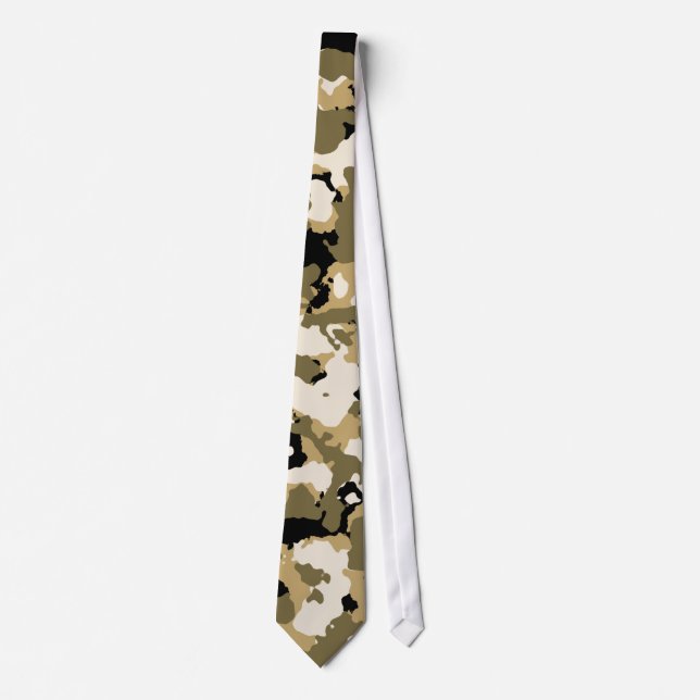 Desert Camouflage Pattern Tie (Front)