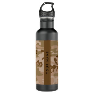Desert Camouflage Pattern, Your name, Personalise 710 Ml Water Bottle
