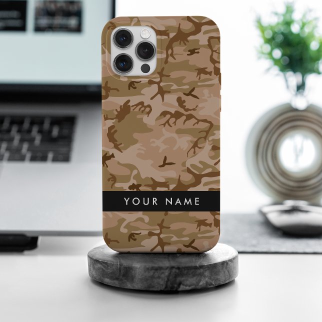 Desert Camouflage Pattern, Your name, Personalise Case-Mate iPhone Case (Creator Uploaded)