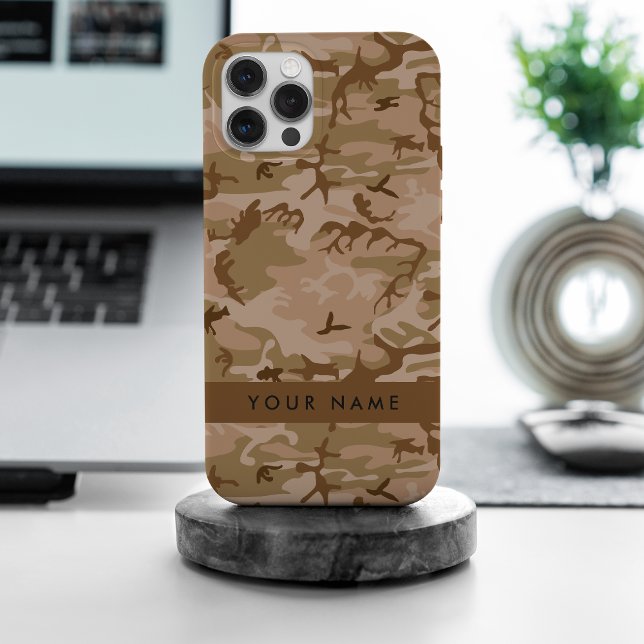 Desert Camouflage Pattern, Your name, Personalise Case-Mate iPhone Case (Creator Uploaded)