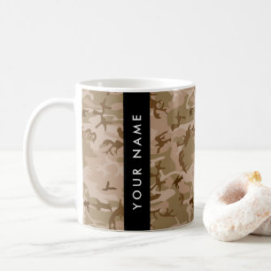 Desert Camouflage Pattern, Your name, Personalise Coffee Mug