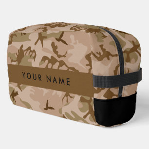 Desert Camouflage Pattern, Your name, Personalise Dopp Kit