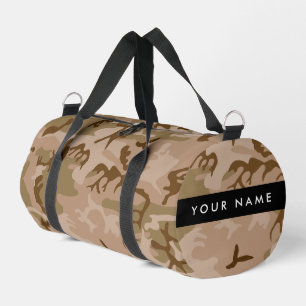 Desert Camouflage Pattern, Your name, Personalise Duffle Bag