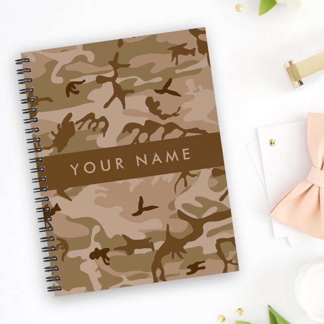Desert Camouflage Pattern, Your name, Personalise Planner (Creator Uploaded)