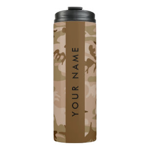 Desert Camouflage Pattern, Your name, Personalise Thermal Tumbler