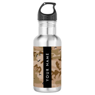 Desert Camouflage Pebbles, Your name, Personalise 532 Ml Water Bottle