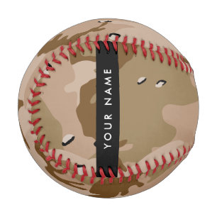 Desert Camouflage Pebbles, Your name, Personalise Baseball