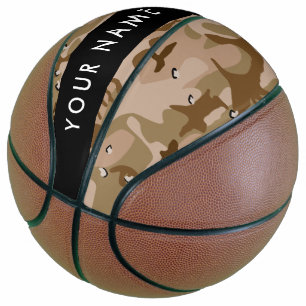 Desert Camouflage Pebbles, Your name, Personalise Basketball