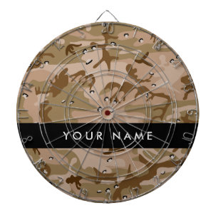 Desert Camouflage Pebbles, Your name, Personalise Dartboard