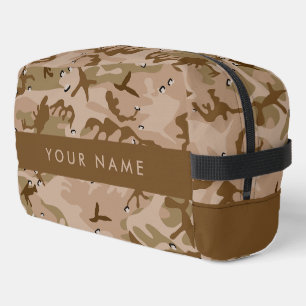 Desert Camouflage Pebbles, Your name, Personalise Dopp Kit