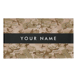 Desert Camouflage Pebbles, Your name, Personalise Name Tag