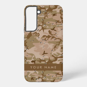 Desert Camouflage Pebbles, Your name, Personalise Samsung Galaxy Case