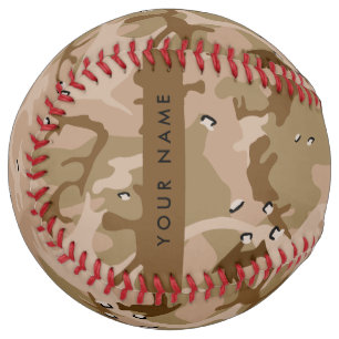 Desert Camouflage Pebbles, Your name, Personalise Softball