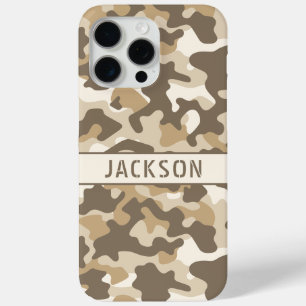 Desert Camouflage Personalised iPhone 15 Pro Max Case