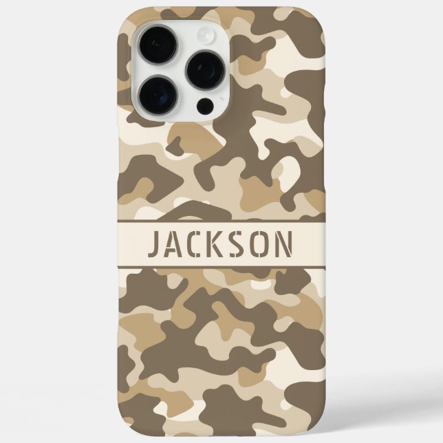Desert Camouflage Personalized Case-Mate iPhone Case (Back)